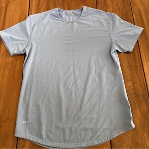 Men's BYLT Basics LUX Blue T-Shirt Size Large Short Sleeve Drop Cut Performance